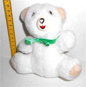 COCCOLINO 90s italy pupazzetto orsetto con fiocco verde - Imagen 1 de 3