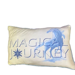 Disney Frozen 2 Magical Journey Silver Sequins Super Soft Throw Pillow 24x16 in - Picture 1 of 8