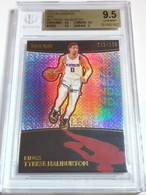 2020 Recon Tyrese Haliburton Rookie #4 RED Holo /199 Legends - BGS 9.5 (POP 1) - Image 1 of 3