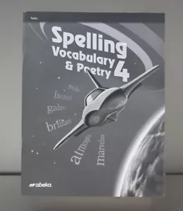 Abeka Spelling Vocabulary & Poetry 4 TESTS (5th Ed) - Imagen 1 de 1