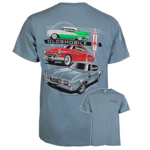 Oldsmobile Rocket 56 Coupe 88 Cars Cotton T-Shirt Blue Official Licensed - Picture 1 of 6
