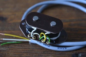 Cigar box guitar 2COIL,2 string pickup by herrick pickups, U.K ALNICO 5 magnets - Picture 1 of 2