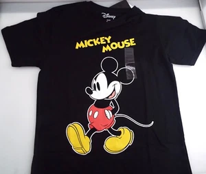 Disney - Mickey Mouse - Black T-Shirt - Unisex Medium - NWT - Picture 1 of 5
