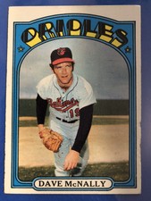 1972 Topps Baseball #490 Dave McNally Baltimore Orioles