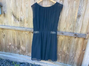 MONSUN SCHWARZ COCKTAILKLEID ABEND UK 14 MEDIUM KUGELKLEID SMART ZZ - Bild 1 von 7