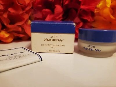 Avon ~ Anew 🌃 Crema perfecta para el cuidado de los ojos FPS 15 ~ 15 g 0,53 oz *ENVÍO RÁPIDO* Foto 1 de 4
