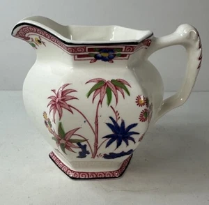 1920s Woods Ware Kenya Wood & Sons England Pink Creamer RARE 4” - Picture 1 of 7