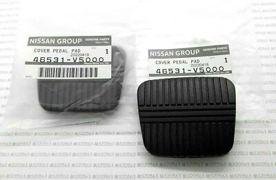 Juego de pastillas de pedal de freno embrague genuino Nissan 240SX S13 300ZX Z31 Máxima 46531-V5000 Foto 1 de 2