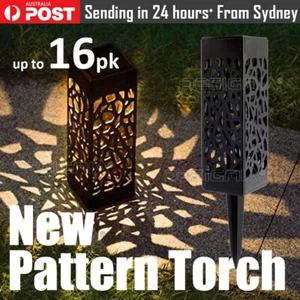4-16pk Solar LED Garden Lights Outdoor Landscape Pathway Torch Waterproof AU - Picture 1 of 10