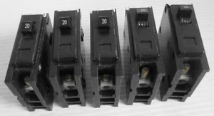 Eaton GHQ1020 Circuit Breaker 20A 1P  14KA 277VAC 65KA 120/240VAC (5) - Picture 1 of 4