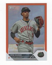 2023 TOPPS PRO DEBUT BASEBALL ORANGE FOIL 11/25 JOSE RAMOS GREAT LAKES LOONS