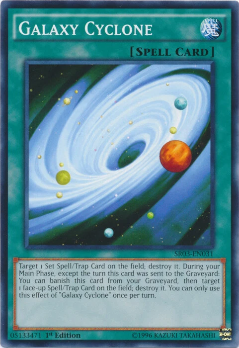 YUGIOH - Galaxy Cyclone - SR03-EN031 - Common - 1st Edition - NM - FLAT RATE SHI - Image 1 of 1