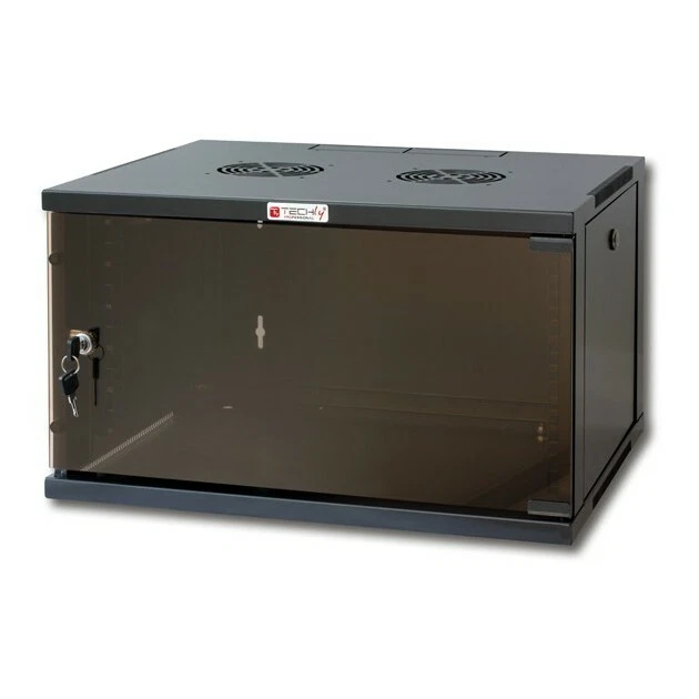 Armadio Rack 19'' a Muro 9U prof. 450 Nero Assemblato - Immagine 1 di 1