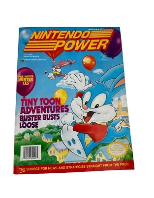 任天堂 Power 卷 46 - Tiny Toons Adventures 带海报 无卡 — 第 1/4 张图片