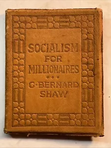 Kleine Lederbibliothek SOZIALISMUS FÜR MILLIONÄRE von G. B. SHAW Echtleder - Bild 1 von 8