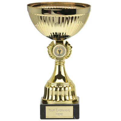 CAPITAL TROPHIES Tazza presentazione oro 5 misure INCISIONE GRATUITA 410 Zurigo