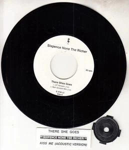 SIXPENCE NONE THE RICHER There she goes & Kiss me (Acoustic) 7" 45 record RARE! - Picture 1 of 1