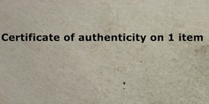certificate of authenticity service on one ancient item - Picture 1 of 2