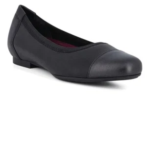 Munro Mila Ballet Flat Black Combo Patent Leather Women’s Size 8 Narrow - Picture 1 of 10