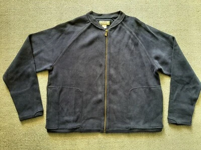 Tommy Bahama Mujer Suéter S Pequeño Cremallera Completa Azul Manga Larga 2 Bolsillos Foto 1 de 4