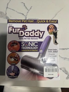 Fur Daddy Sonic Pet Hair Remover for Dogs/Cats Lightweight Cordless Reusable New - Picture 1 of 4