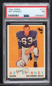 1959 Topps Art Spinney #171 PSA 7