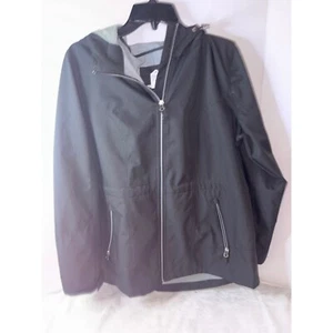Free Country Rain Jacket Hooded Lightweight Activewear Black XL - Picture 1 of 3