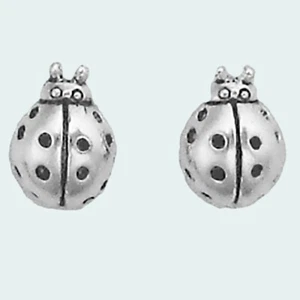 Pendientes Ladybug Plata Esterlina Postes Tachuelas Pequeño Mini Insecto Jardín Insecto Animal - Imagen 1 de 4