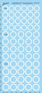 Whitewall tires 1/43 Waterslidedecals 160x70mm INTERDECAL - Picture 1 of 3