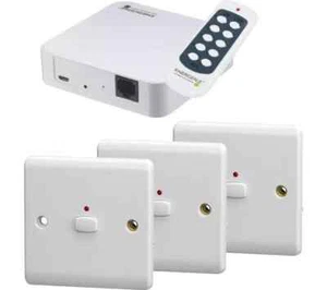 Light Switch Smart Mi Home Energenie White Remote Dimmed MIH0050 Alexa Pack - Picture 1 of 24