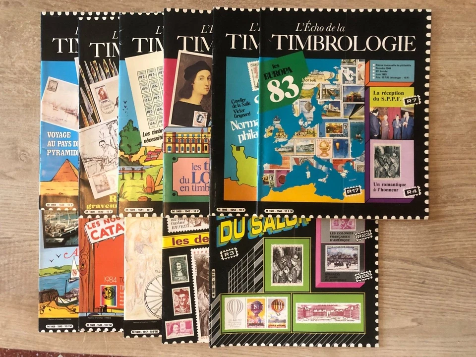 Echo de la Timbrologie 1983 complet soit 11 numéros du n°1539 à 1549 tb état - Photo 1/1