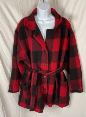 Vintage Women’s Woolrich Buffalo Plaid Jacket Large USA Made - Image 1 of 4