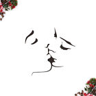 Valentinstag Nagelkunst: Romantisches Kuss-Wandtattoo 55x42