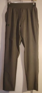 NWOT Men's Under Armour Stretch Fitted Woven Pants in Marine Green; Size Small - Picture 1 of 5