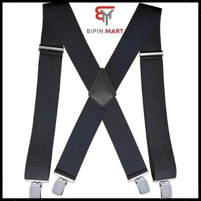 Tirantes de alta resistencia de 2 pulgadas para hombre con clips fuertes ajustables X-Back para trabajo J Foto 1 de 4