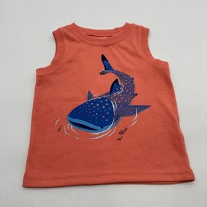 Carter’s Tank Top Youth Boy 18 M Graphic Print Fish Orange..#30720 - Picture 1 of 8