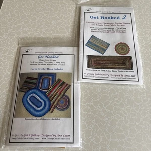 "Get Hooked & G/H 2” Grizzly Gulch Gallery Rug Pattern & Boye Hooks by Ann Lauer - Picture 1 of 7