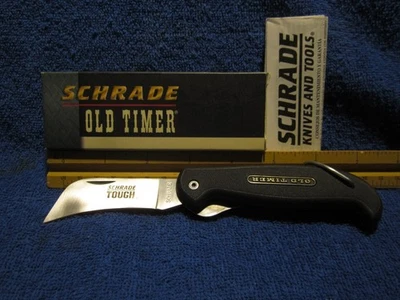 Vintage SCHRADE OLD TIMER knife SCHRADE TOUGH liner lock hawkbill knife NIB! - Image 1 of 4