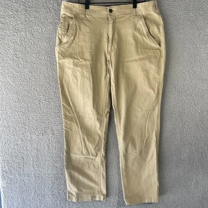 Caterpillar CAT Workwear Pants Mens Beige Canvas Multi Pocket Durable Sz 36x32 - Picture 1 of 8