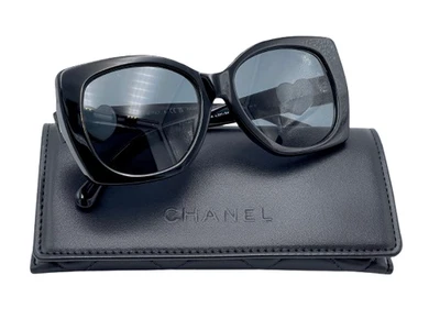 Mujeres Chanel CH5519A c.501/S4 Negro/Plateado/Gris Cuadrado Gafas de sol Polarizadas Foto 1 de 4