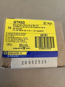 NUEVO KIT BARRA PUESTA A TIERRA SQUARE D CAJA DE 10 GTK03 SERIE F01 EQUIPO 42181 - Imagen 1 de 4