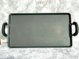 Plancha de doble quemador plana antiadherente The Pampered Chef 10"x18" con asas. - Imagen 1 de 24