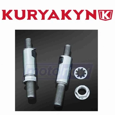 Kuryakyn Raised Mirror Mount Adapters for 2008-2011 Victory Kingpin 8-Ball - bn Foto 1 de 4
