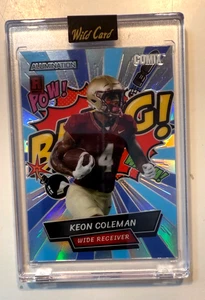 2023 Wild Card Keon Coleman Silver Comix Bang SP /75 - Buffalo Bills - Box Hit - Picture 1 of 2
