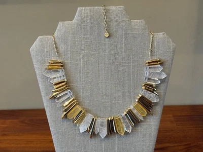 Collar llamativo de cristal de piedra rebelde Stella & Dot Foto 1 de 4