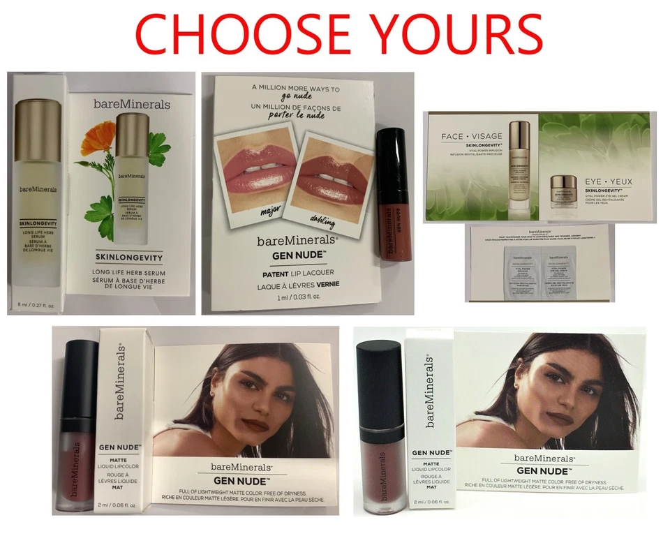 BareMinerals (Sample) Infusion Serum+Eye Gel/LIP LACQUER/LIPCOLOR - Choose Yours - image 1 of 1