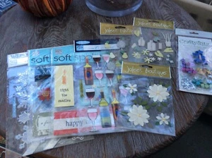 NEW job lot 10 packs card toppers embellishments card making various occasions. - Picture 1 of 5