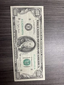 USA 1977 ONE HUNDRED DOLLAR NOTE ISSUED BY THE ST. LOUIS FEDERAL BANK - Picture 1 of 9