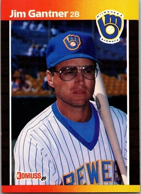 1989 Donruss - Jim Gantner #264 *Denotes Next to PERFORMANCE - Image 1 of 2