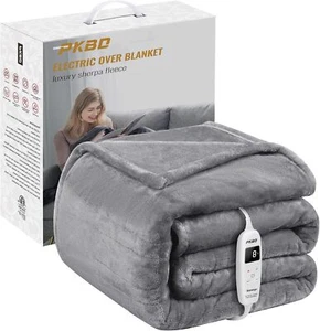 50"×60" Heated Blanket Electric Throw 10 Fast Heating Levels&Overheat Protection - Picture 1 of 7